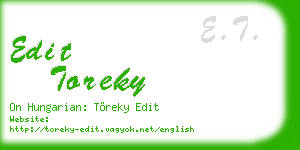 edit toreky business card